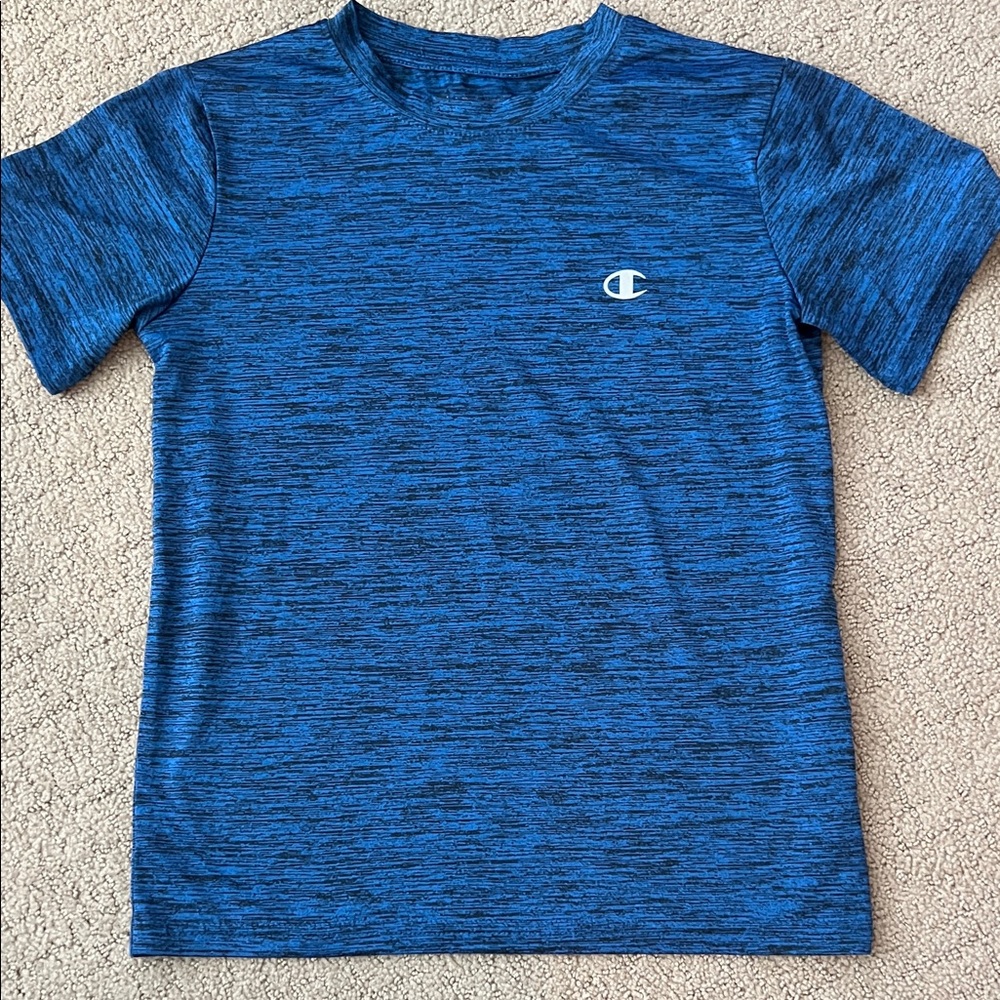 Champion Kids Blue Heather Short Sleeve Tee